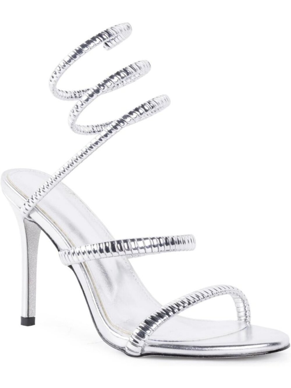 Chic Gold High Heels for Women, 4.17” Stiletto Lace-Up Slingback Sandals